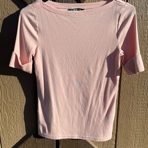 Lauren Ralph Lauren Soft Pink Women’s Short Sleeve Tee